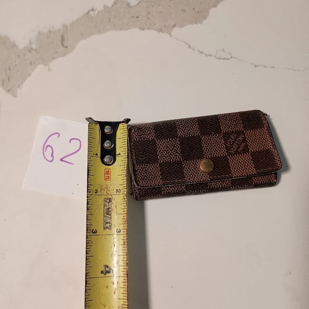 LOUIS VUITTON Damier Ebene Key Rings Holder Hooks  Browns